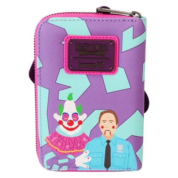 Loungefly Killer Klowns from Outer Space Jumbo Cosplay Glow Zip Around Wallet‎ - Picture 6 of 7